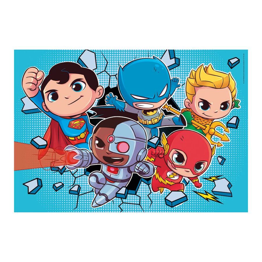 Clementoni - Clementoni Παιδικό Παζλ Supercolor DC Comics Super Friends 2x60 τμχ - εικόνα 2