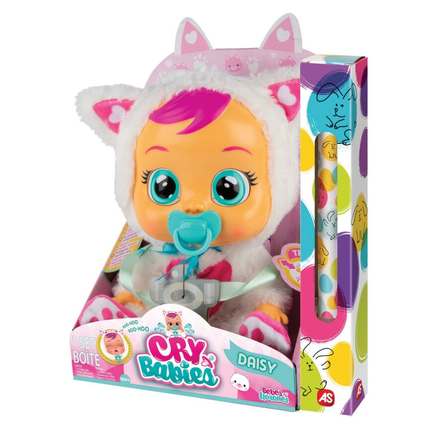 Cry Babies - Λαμπάδα Cry Babies Κλαψουλίνια Daisy - Διαδραστική Κούκλα Γάτα Κλαίει Με Αληθινά Δάκρυα