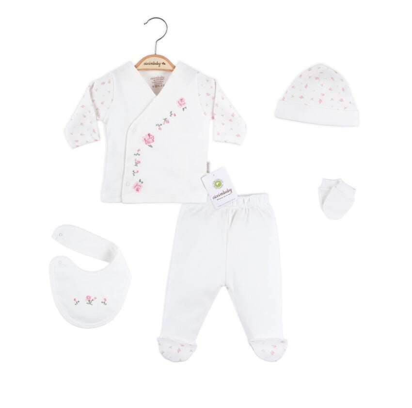 5 piece bodysuit set with petit point 0 3m ciccimbaby 1043 4433 baby sets 3359 31 o