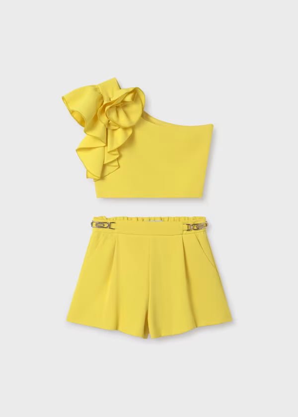 set me bermouda krep koritsi kitrino xl 4