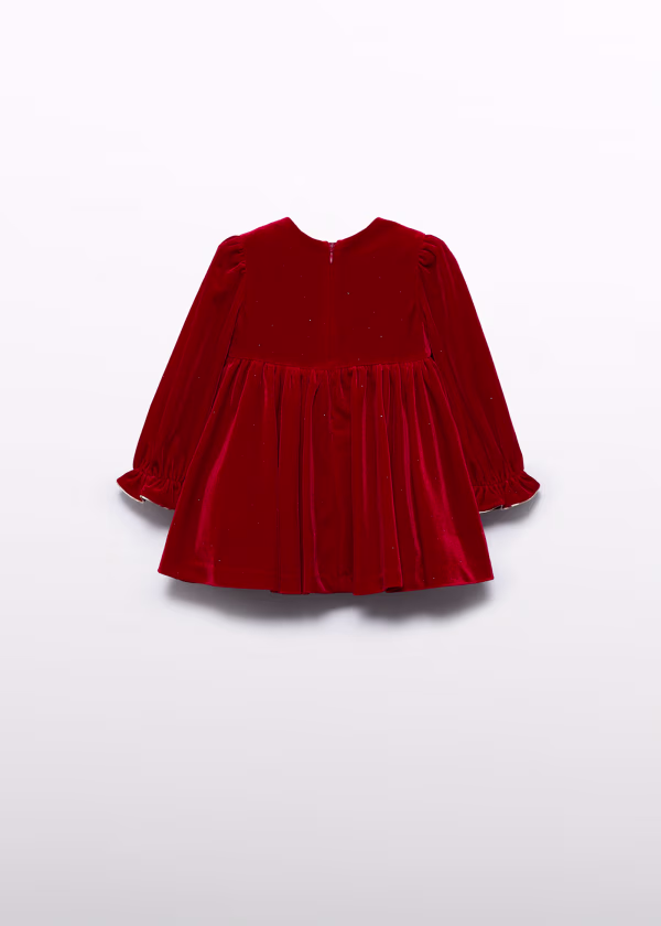 abelandlula Φόρεμα βελούδινο με glitter 14 05513 005